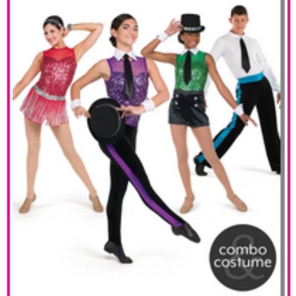 EUC ~A Wish Come True ~ Turquoise Colored Leotard with Sequins (Adult Medium) - Picture 8 of 10